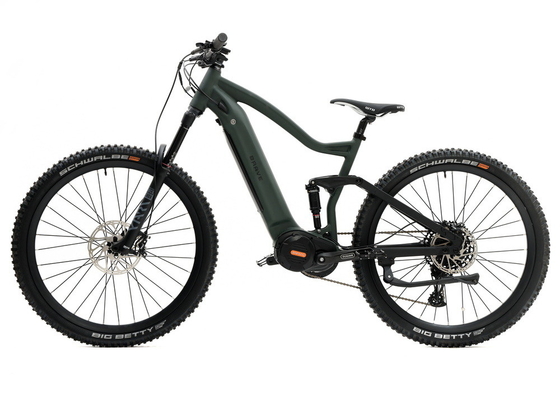 Electric Assist Mountain Bike alloy suspension frame mid drive motor