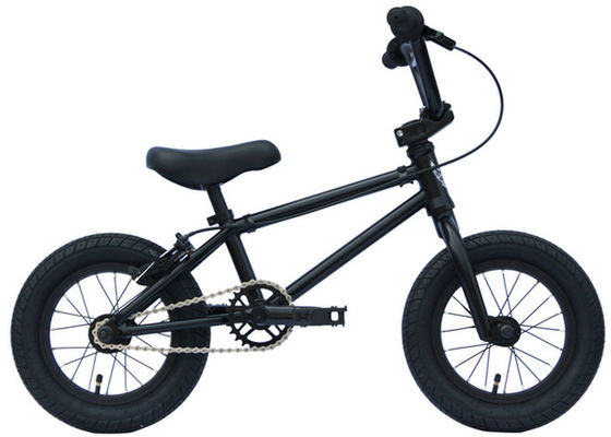 Freestyle Custom Bmx Bikes Steel Frame Steel Fork Wheel Size 12 " For Children