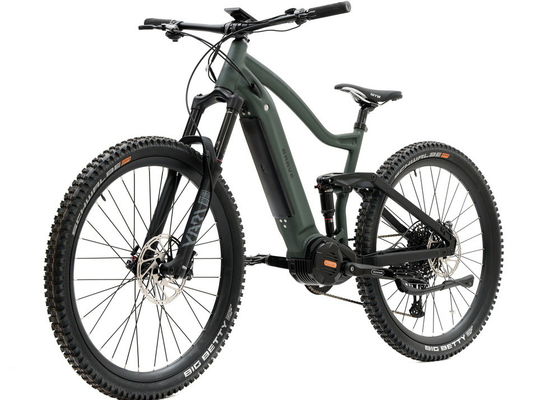 Electric Assist Mountain Bike alloy suspension frame mid drive motor